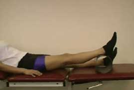 passive extension knee exercise