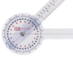 plastic goniometer for measuring range of motion
